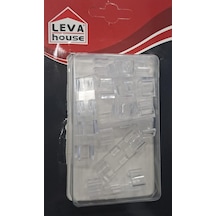 Leva House Kablo Toplayıcı / Kablo Sabitleyici Aparat 10 Lu