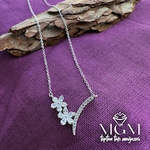 Zirkon Taşlı Kolye Çok renkli 71006704