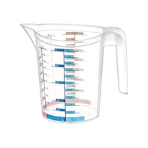 Büro Ev Ofis Mutfağı İçin 1000ml Multi Ölçü Kabı Gri