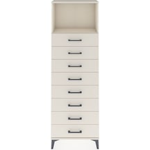 Arges Dolap Tek Raflı 8 Çekmeceli 60x30x182 Aytaşı-aytaşı Aytaşı