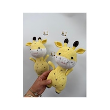 Adenya Sepeti Amigurumi Örgü Zübük Oyun-uyku Akradaşı-28 Cm-sarı