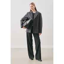 Manuka Norrıs Yün Blazer Ceket Grey Check Aw25ckt00013-9872 Grey Check