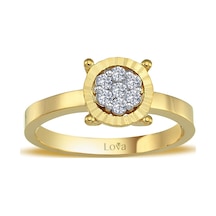 Lova Pırlanta Taşlı Büyük Eridu Yüzük - 1070193