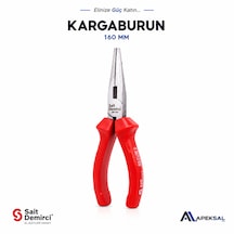 Sait Demirci Sd2555 160 Mm Profesyonel Kargaburun Pense Sıcak Dövme Çelik İnce Uçlu