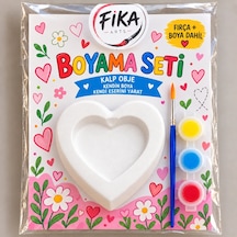 Geometrik Kalp Obje Taş Tozu Boyama Seti