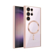 Samsung Uyumlu Galaxy S24 Ultra Kılıf Kross Magneticsafe Kapak - Rose - 100 00