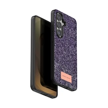 Nettech Samsung Uyumlu Galaxy S26 Plus Simli Arka Koruma Kılıf - Gold Gold