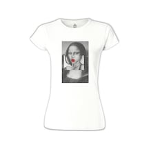 Mona Lisa - Sugar Beyaz Kadın Tshirt 001 Mona Lisa - Sugar Beyaz Kadın Tshirt 001