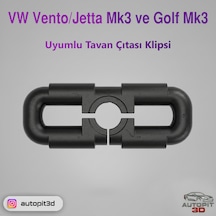 Vw Vento/jetta Mk3 Ve Golf Mk3 Tavan Çıtası Klipsi 4'lü Set Tavan Çıtası Klipsi