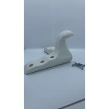 Karakoçaksesuar Karakoç, Lüx 12Cm Dekoratif Plastik Beyaz Mobilya Ayağı (4 Adet)