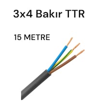 Göldağı 3x4 Siyah Bakır Ttr 15 Metre