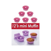 Baroness 12'li Silikon Renkli Muffin Kek Kalıbı Diğer