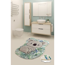Koala Shape 80X100 Cm Banyo Halısı, Paspas