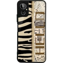 Gm 23 Se Zebra Gazete Tasarımlı Glossy Telefon Kılıfı Siyah