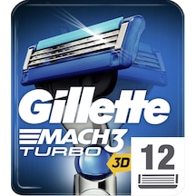 Gillette Mach3 Turbo Yedek Tıraş Bıçağı 12'li