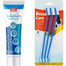 Bio Petactive Biodent Enzymatic Köpek Diş Macunu 100 Ml + Diş Fırçası 3 Lü