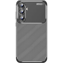 Newface Samsung Galaxy A15 4g Kılıf Auto Focus Karbon Kapak - Siyah