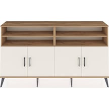 Arges Konsol 6 Raflı 4 Kapaklı 176x30x99 Çam-aytaşı/çam Çam-aytaşı/çam