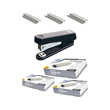 Mas 754 Siyah Zımba Makinesi + 3 Paket Beyaz Zımba Teli