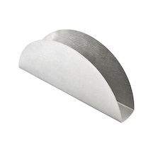 Düz Yaratıcı Fan Şeklinde Sektör Paslanmaz Çelik Peçetelik Organizatör Konteyner Doku Tutucu Kılıf Kutuları Masa Dekorasyon