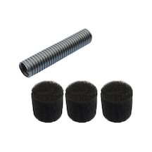 Kiwi Kvc 4040 İle Uyumlu Emici Başlık Ara Hortum, 3'lü Sünger Filtre