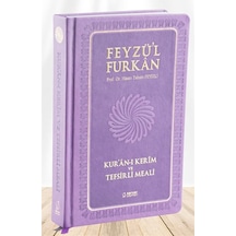 Feyzü'l Furkan Kur'ân-ı Kerîm ve Tefsirli Meali Mushaflı Cep Boy - Ciltli Lila
