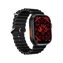 İos Ve Android Uyumlu Akıllı Saat Ra23 Smart Watch 49mm Ip67 Sertifikalı Siyah Siyah
