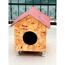 Berilya Su Geçirmez Dış Mekan Ahşap Kedi Evi 35 x 40 x 42 CM