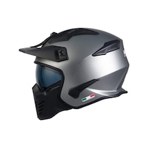 Sway Sw726x Tokyo Modüler Çene Açılır Kask Mat Titanium