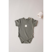 Oh La La Koala Haki Basic Etiketli Kısa Kollu Body Haki
