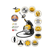 Dragro German Drg-10 + Sırt Tipi Benzinli Ot Çalı Çim Biçme Tırpanı + Full Set Hediyeli S