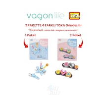 4'lü Saç Toka Seti Önce Birleştir,sonra Tak 2 Paket 4 Adet Gönderilir Yapı Toka Seti Ff 7115-7133