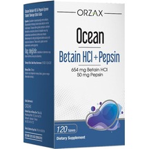 Ocean Betain Hcı+ Pepsin Takviye Edici Gıda 120 Tablet
