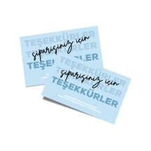 Teşekkür Kartı Tasarım 5 6x9 - 50 Adet