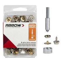 Arrow Gssfk6 6’lı Vidalı Çıtçıt Düğme   Seti