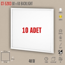 - 40w 10 Adet 60x60 Led Panel Beyaz - Ct-5283