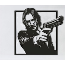 John Wick Pla Duvar Dekoru - 3d Baskı Sanat Eseri 21x21 Cm 21 X 21