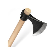 Aletçantam Dövme Çelik Hilal Balta Saplı Büyük Odun Kamp Baltası -2000gr