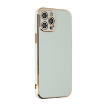 Apple iPhone Uyumlu 12 Pro Max Kılıf Volet Silikon - Açık Yeşil Bz8683140401177