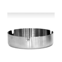 Metal Kül Tablası Küçük Boy Metal Gri Yuvarlak