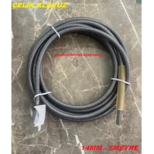 Dmr 14mm Çelik Lavabo Açma Teli Wc Gider Açma Teli Baca Temizleme Teli 5metre Pafta
