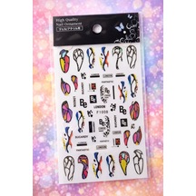 Urban Butterfly & Abstract Nail Art Sticker Series No:01