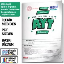 2026 Ösym Yks-tyt Meb Online Türkiye Geneli 9. Deneme Büyük Boy Renkli Baskı Ücreti
