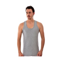 6 Adet Tutku 0102  Erkek Ribana Atlet GRİ