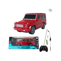 Gerçekçi Tasarım Uzaktan Kumandalı Şarjlı Full Fonksiyon Jeep Araba 1:16 Ölçek Kırmızı