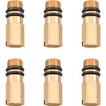 6 Adet Sıcak Ve Soğuk Su Musluğu Tek Soğuk Su Musluğu Fiş Pirinç Altın