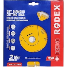 Rodex Elmas Kesme Disk Testeresi 180x22 23 Mm Rrx180