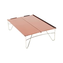 Novahub Açık Mekan Küçük Sehpa Mini Alüminyum Masa Ultralight Katlanır Piknik Masa Kampı Kendi Kendine Sürüş Balıkçı Barbekü Siyah Brown Kırmızı Kırmızı