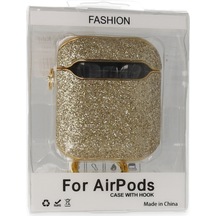 Newface Apple  Uyumlu  Airpods 2 2.nesil Spell Simli Kılıf - Gold