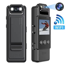 Cep Klipsli Mini Kamera 1080 P Taşınabilir Bodycam 180 Lens
